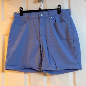 Amazon Essentials Men's Blue Flat Front Shorts